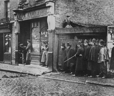 The Sidney Street Siege, 1911 by English Photographer